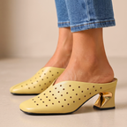Elise Sculpted Heel Mules