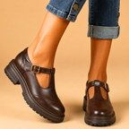 Marina Leather Mary Jane Loafers