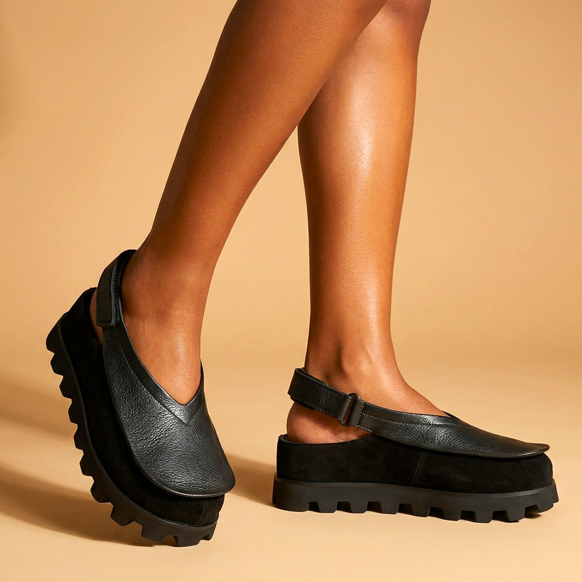 Gaia Leather Slingbacks