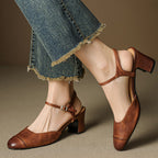 Viora Mae Genuine Leather Heels