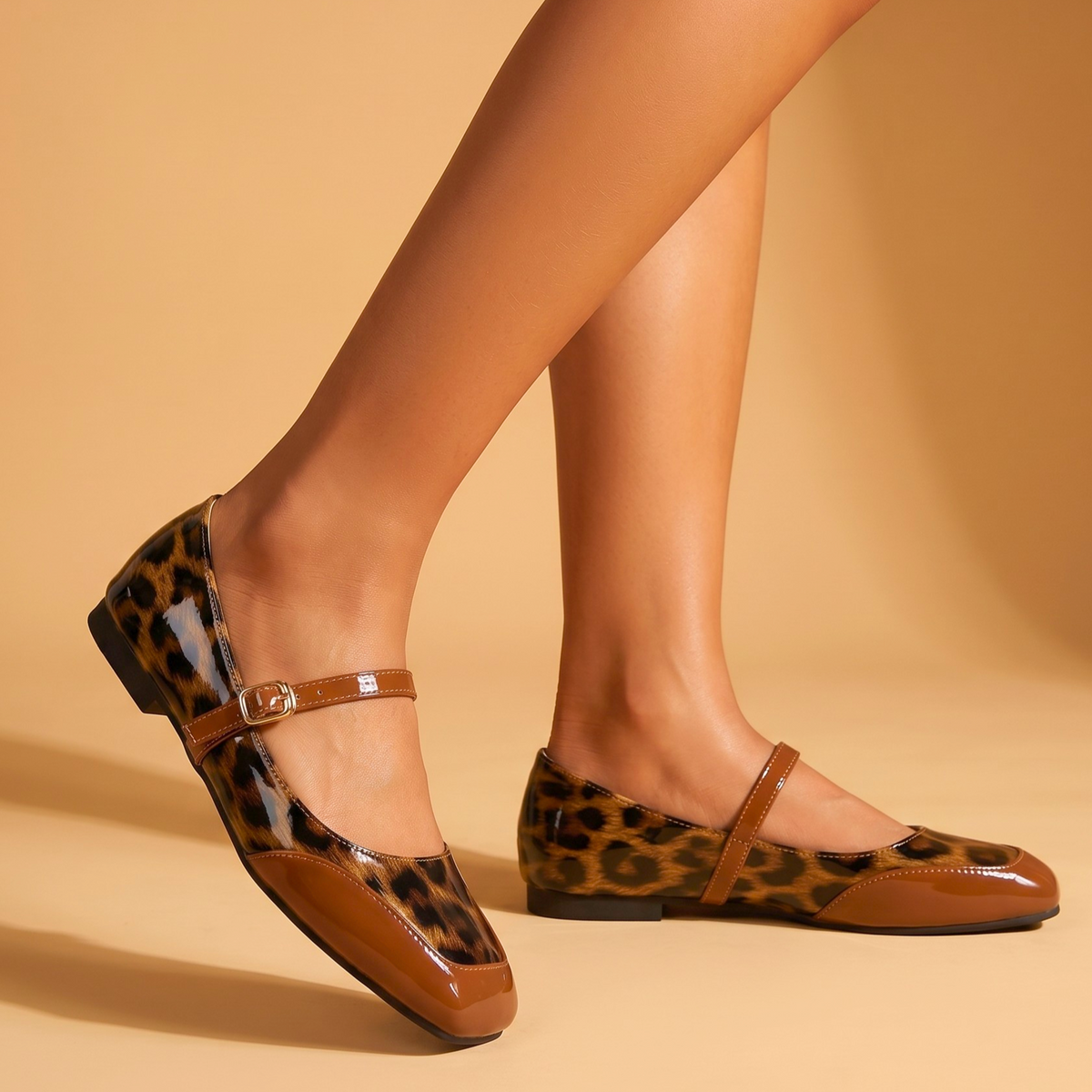 Maribel Leopard Mary Janes