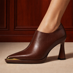 Aurelia Leather Heeled Boots