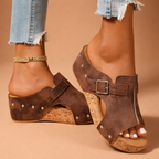 Sierra Boho Buckle Wedges
