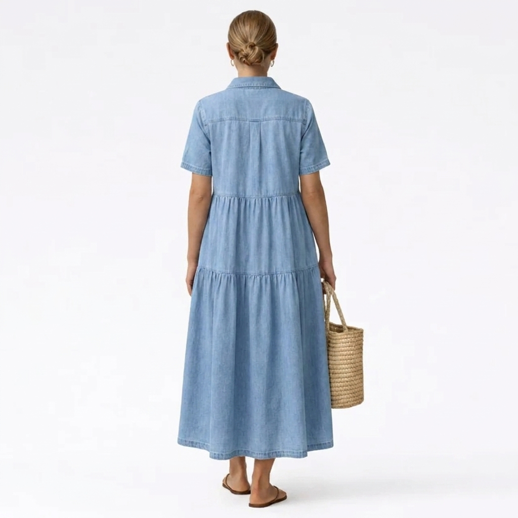 Elizabeth | Button-Front Midi Dress