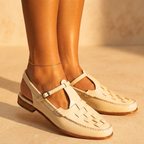 Alessia Verona Leather Slingbacks