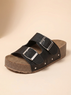 Double Strap Sandal - Black