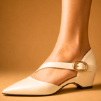 Vivienne Retro Leather Heels