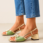 Serena Pearl Block Heels