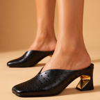 Elise Sculpted Heel Mules