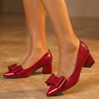 Valentina Fiore Leather Heels