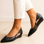 Elenor Pointed Leather Flats