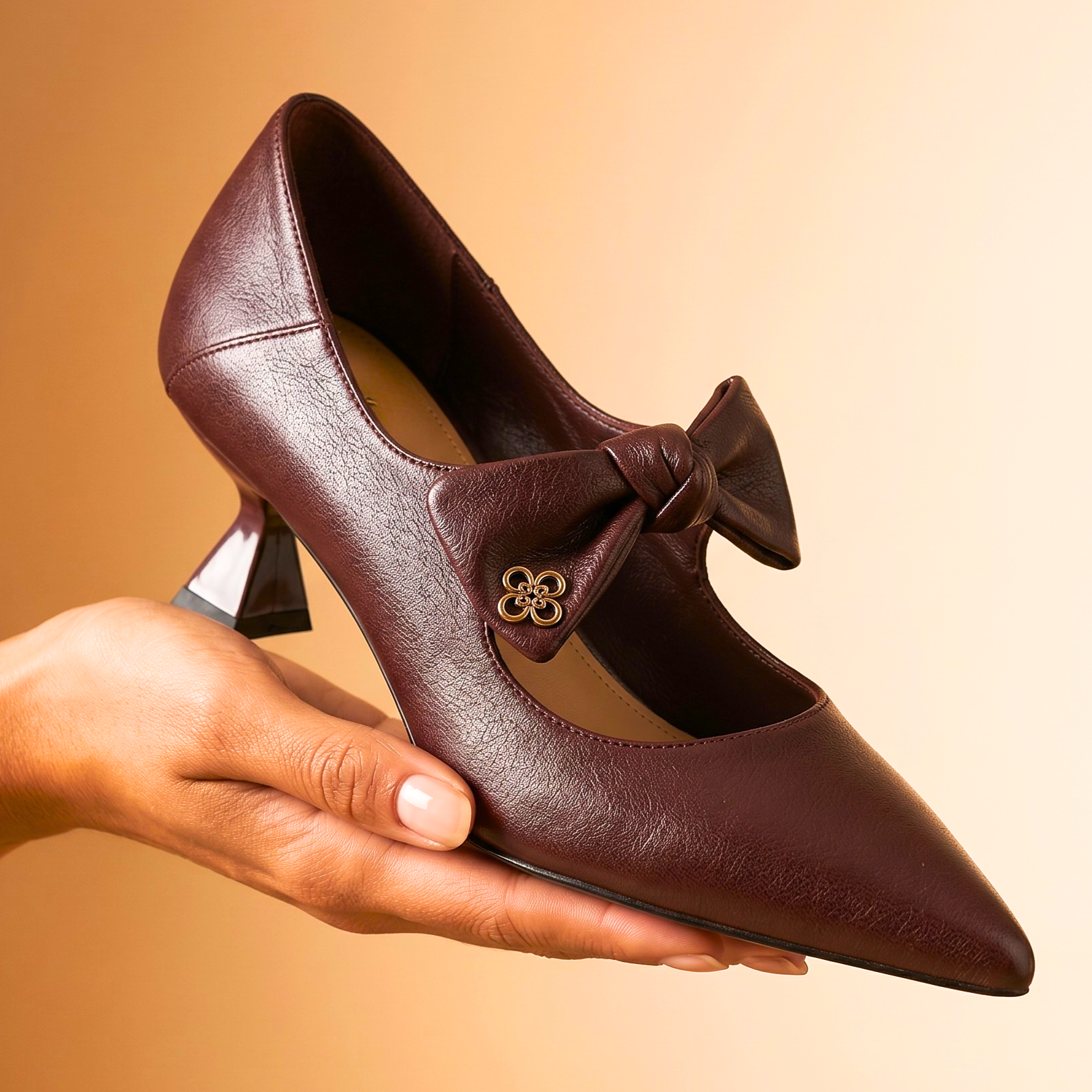 Vetta Sculpted Bow Heels