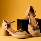 Vera Belle Vintage Leather Heels
