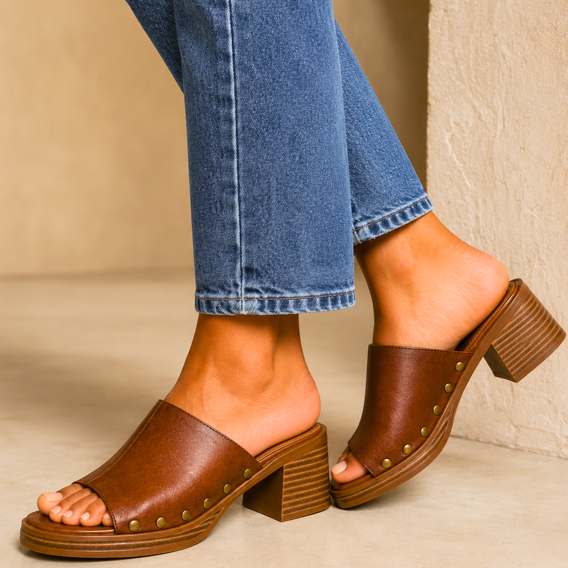 Marisol Leather Mules