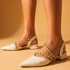Marcella Vail Studded Slingbacks