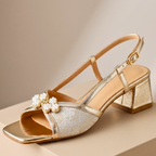 Serena Pearl Block Heels