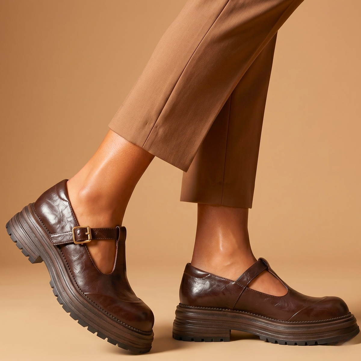 Marina Leather Mary Jane Loafers