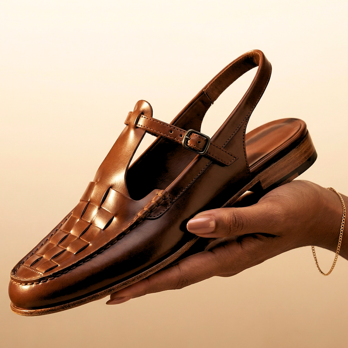 Alessia Verona Leather Slingbacks