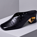 Elise Sculpted Heel Mules