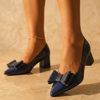 Valentina Fiore Leather Heels