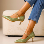 Isabelle Jacquard Kitten Heels
