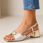 Serena Pearl Block Heels