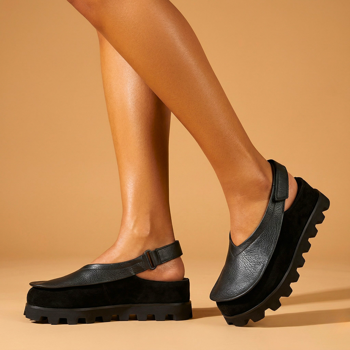 Gaia Leather Slingbacks