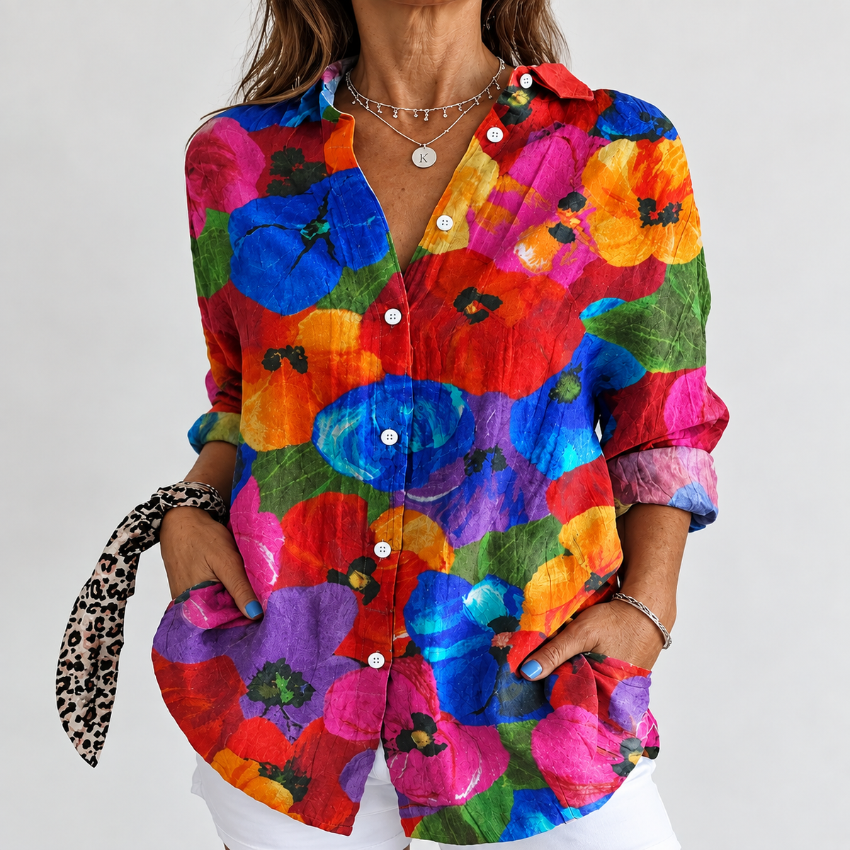 Clover | Tropical Splash Blouse