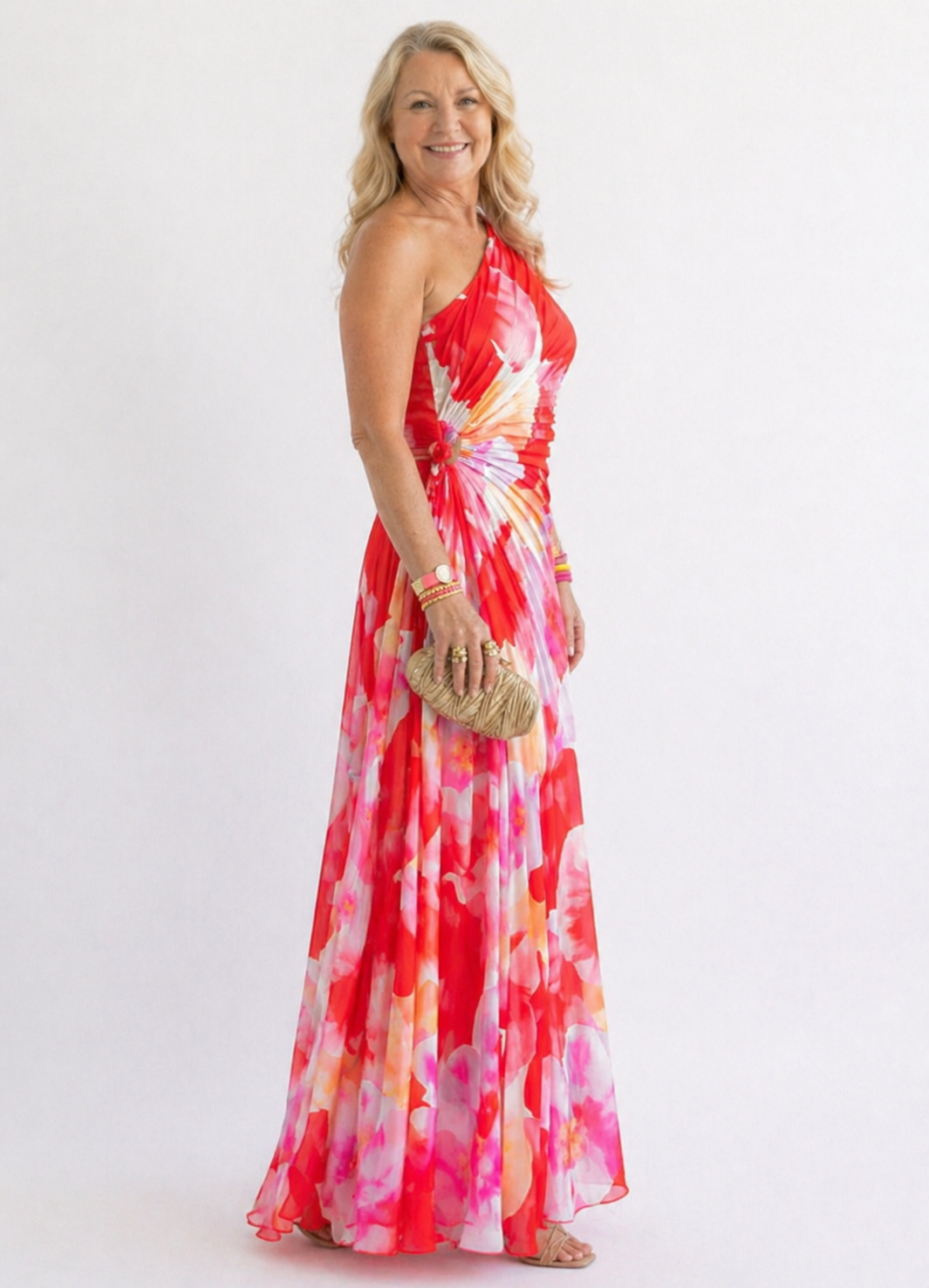 Ellis & Johnson™  | Vibrant Tropical Evening Dress
