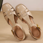 Marseille Leather Strap Heels