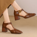 Marseille Leather Strap Heels