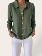 Elodie – Refined Button Knit Cardigan