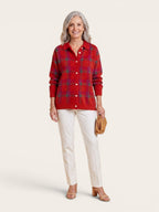 Fiora – Cosy Knit Shirt for Cold-Day Comfort