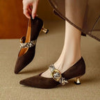 Renata Velvet Kitten Heels