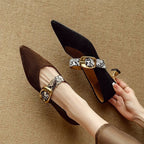 Renata Velvet Kitten Heels