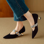 Renata Velvet Kitten Heels