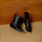 Lunara Woven Leather Boots