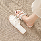 Cleo Square-Toe Sandals