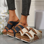 Colette Wedge Sandals