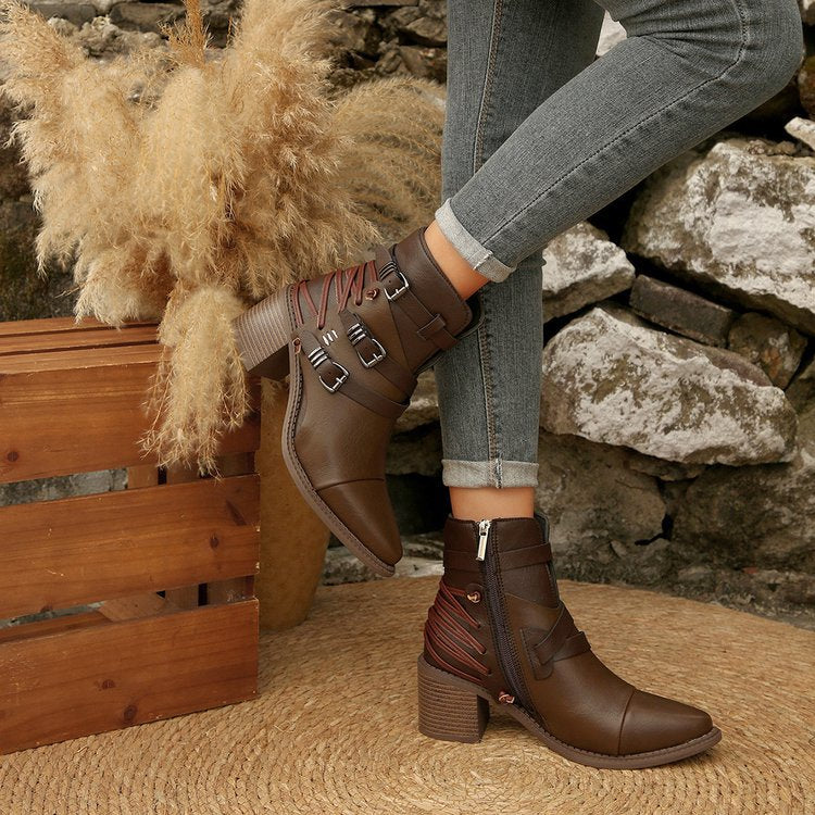 Harper Buckle Boots