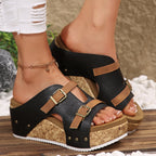 Colette Wedge Sandals