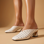 Elise Sculpted Heel Mules