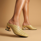 Elise Sculpted Heel Mules