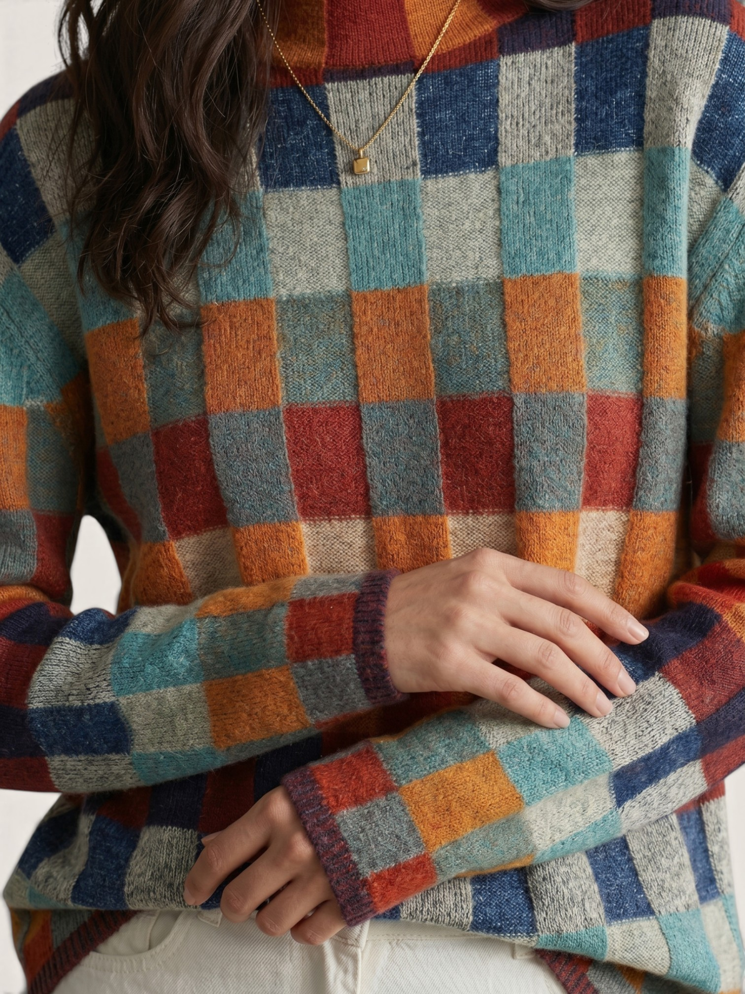Emersyneh – Colorful Artisan Knit Sweater