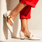 Vivienne Retro Leather Heels