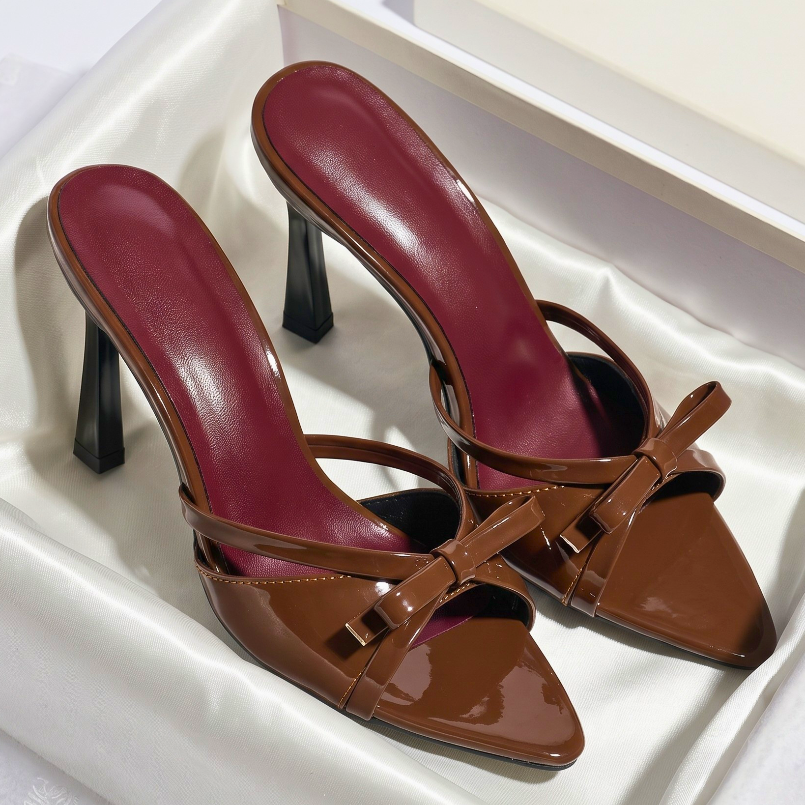 Camille Bow Strap Heels