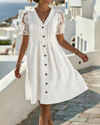Kamberly | Balloon Sleeve Midi Dress
