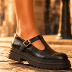 Marina Leather Mary Jane Loafers