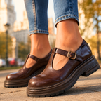 Marina Leather Mary Jane Loafers