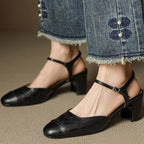 Viora Mae Genuine Leather Heels
